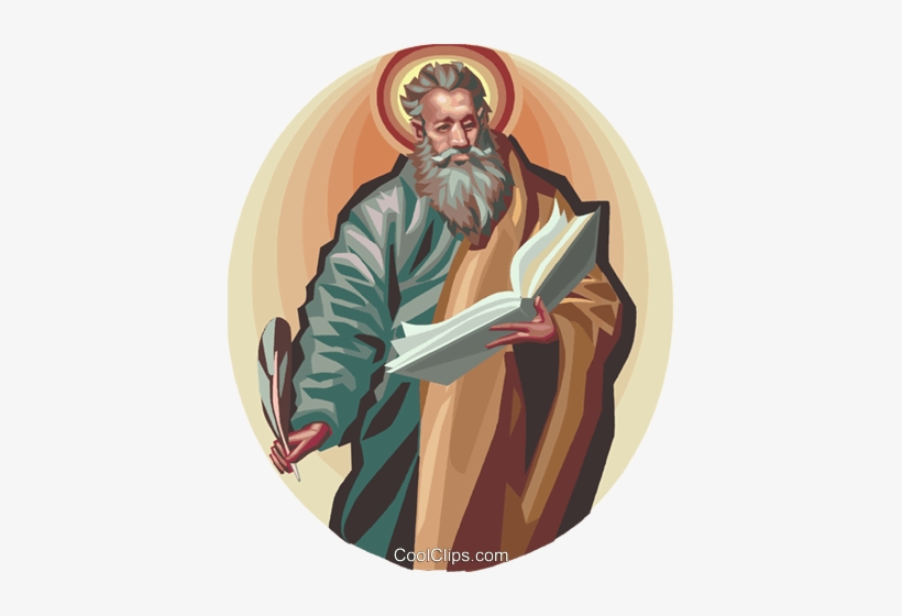 Saint Matthew Royalty Free Vector Clip Art Illustration - Matthew The Apostle, transparent png