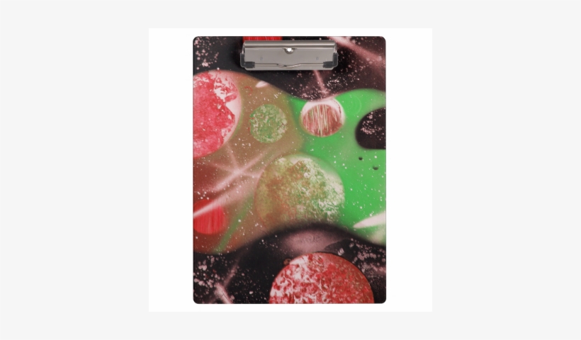 Bass Guitar Red Green Planets Musical Spacepaintin - Bass Guitar Red Green Planets Spraypainting Twin D, transparent png