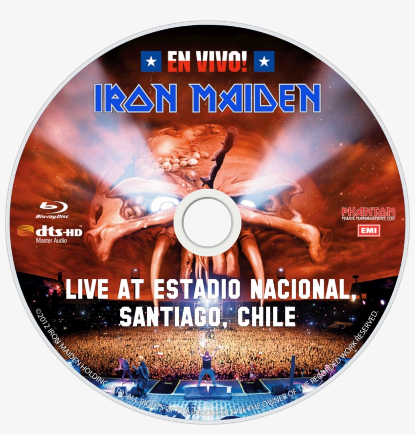 En Vivo Bluray Disc Image - Iron Maiden En Vivo Vinyl Record, transparent png