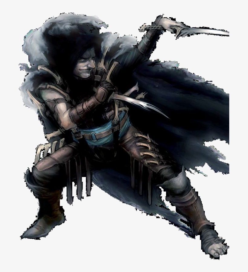 M Halfling Rogue Assassin Cloak Daggers Eldritch Knight, - Halfling Rogue Assassin, transparent png