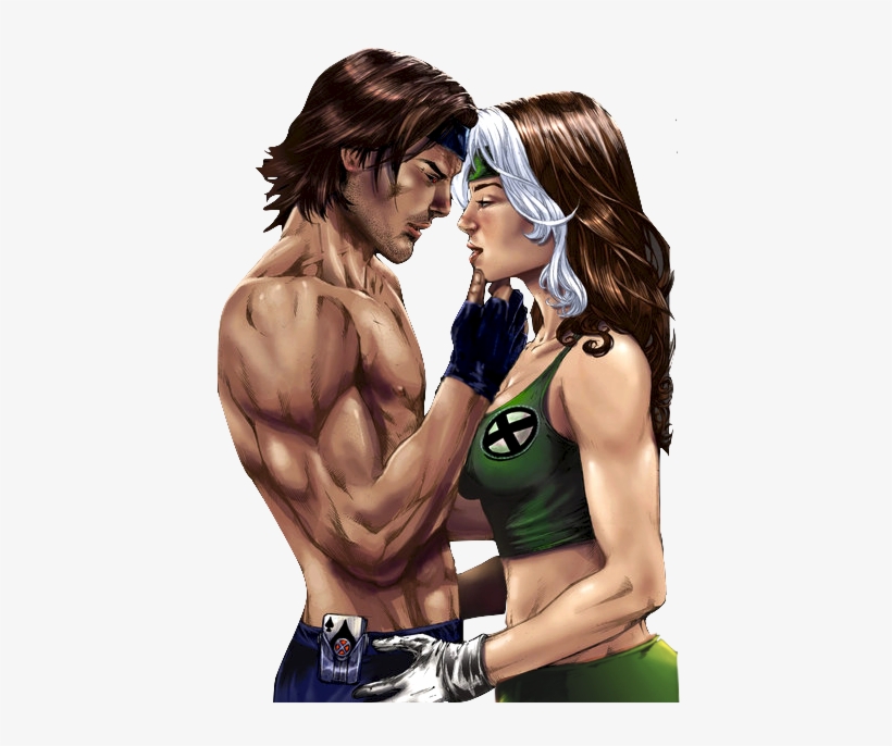 Rogue And Gambit Png By - Rogue And Gambit Together, transparent png