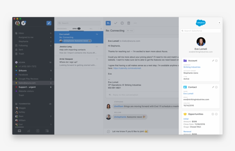 Update Salesforce From Your Inbox With Front - Tool, transparent png