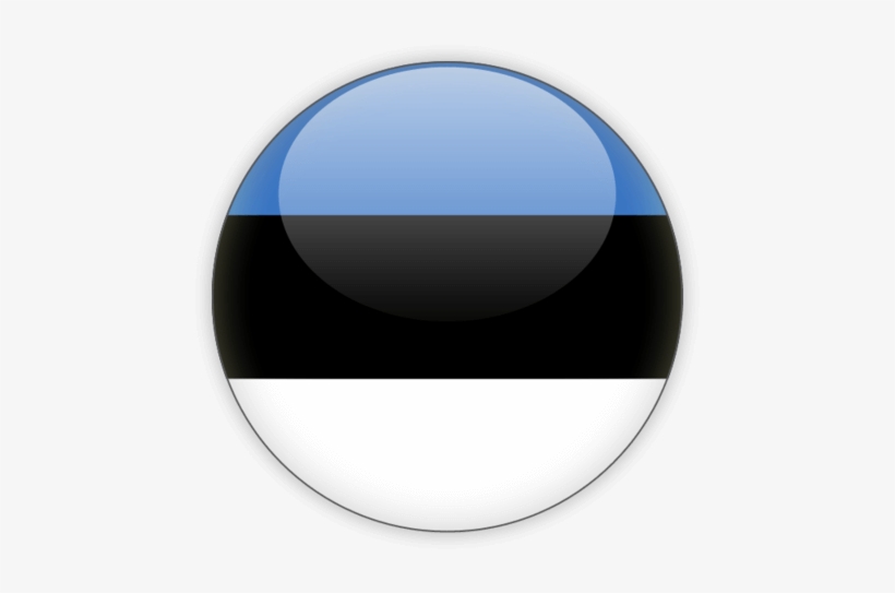 Estonia Round Flag, transparent png