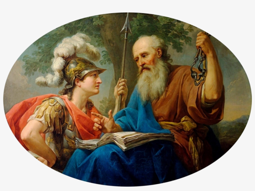 Alcibiades Being Taught By Socrates, 1776-77, transparent png