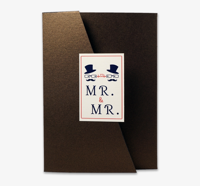 Trifold Lgbtq Waves Wedding Invitation Card - Paper, transparent png