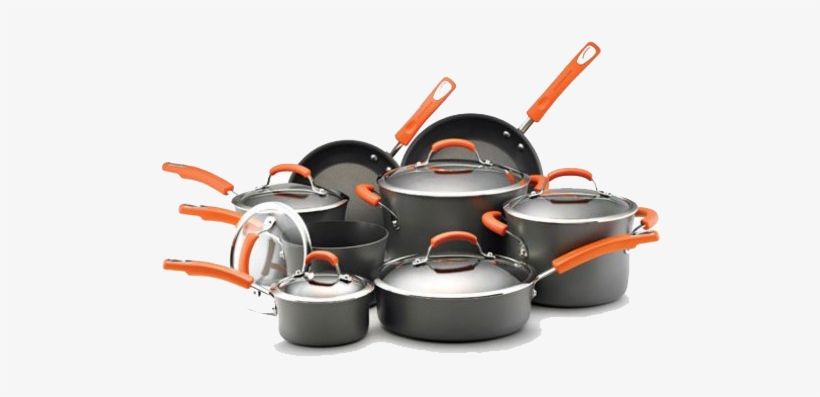 Cooking Tools Png Picture - Rachael Ray 14-piece Hard Anodized Cookware Set, transparent png