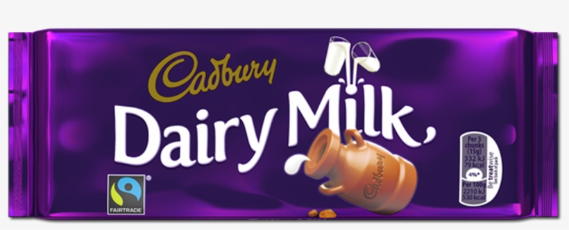 Cadbury Dairy Milk 110g - Cadbury Milk Chocolate Block, transparent png