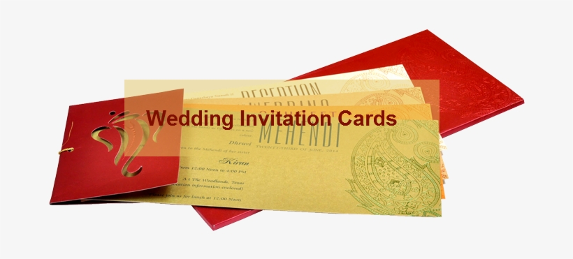 Wedding Cards - Indian Wedding Card Png, transparent png