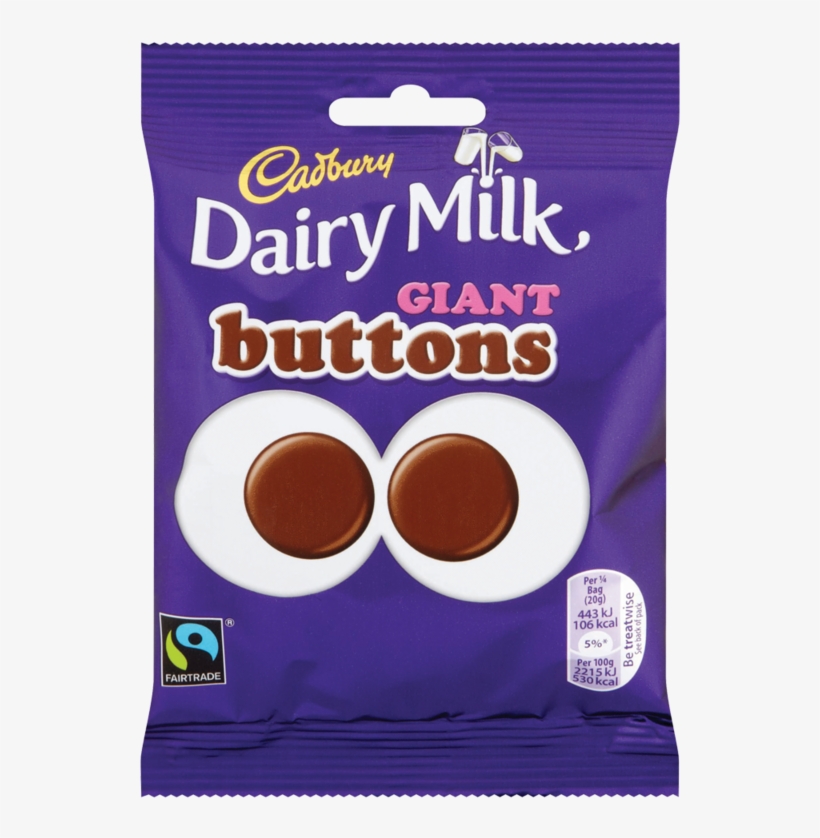 Dairymilk Giant Buttons - Cadbury Giant Buttons, transparent png