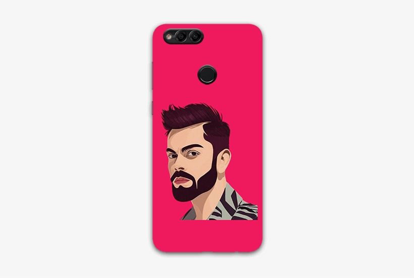 Virat Kohli Art Face Honor 7x Mobile Case - Mobile Phone, transparent png