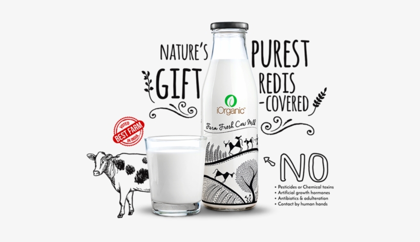 Farm Fresh Cow Milk, transparent png
