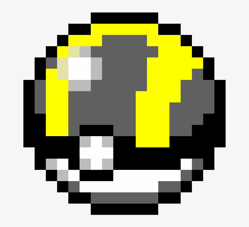 Ultra Ball - Pokeball Pixel, transparent png