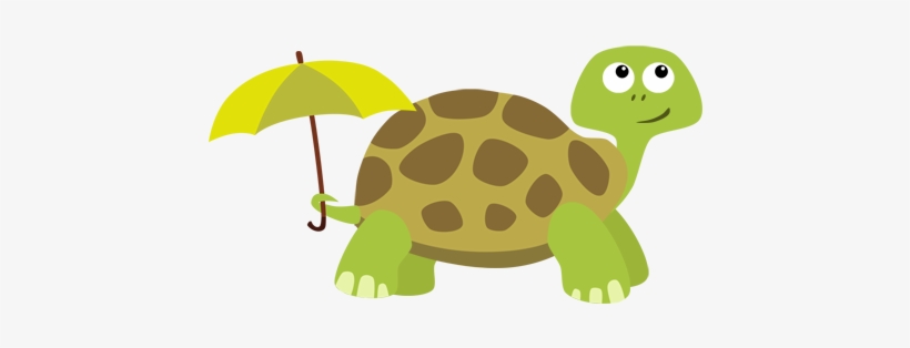 Free Download Cute Turtle With A Umbrella Clipart Tortoise - Cute Turtle With A Umbrella, transparent png