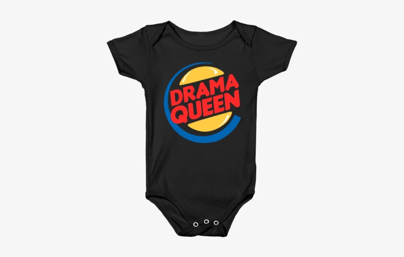 Drama Queen Burger Parody Baby Onesy - Weed Onesie Baby, transparent png