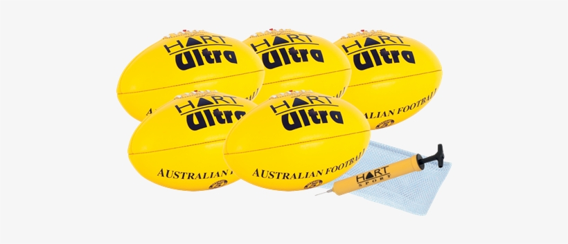 Hart Ultra Afl Ball Pack Yellow, transparent png