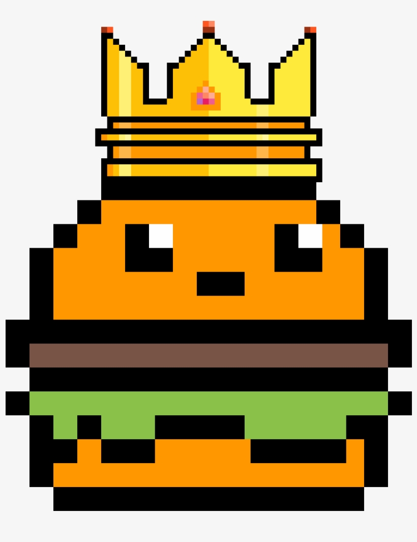 Burger King - Video Game Pixel Art Easy, transparent png