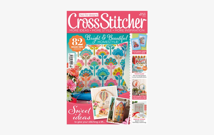 Get 3 Issues For £1 - Cross Stitcher 2017 Magazine, transparent png