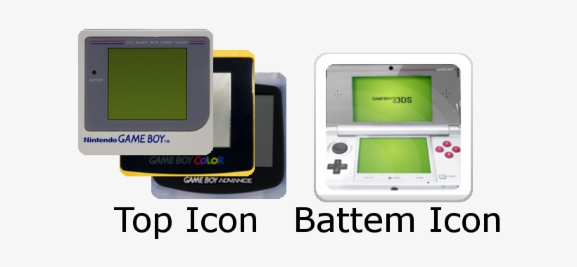 Two 3ds Retro Adaptors Icons - Game Boy, transparent png