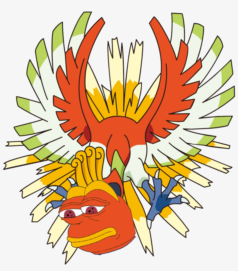 Heres A Ultra Rare Pepe, I Found It In The First Episode - Pokemon Ho Oh, transparent png