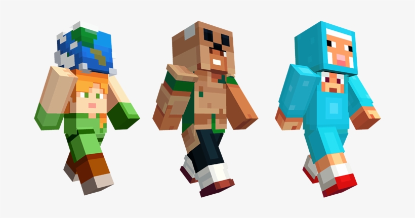 Cosplayers, Cake And Dinner Dress - Minecraft Minecon Earth Skin Pack, transparent png
