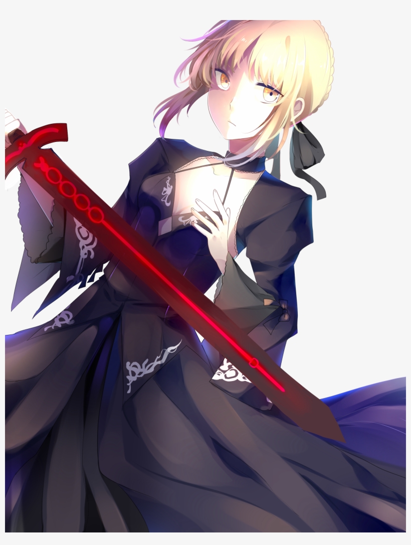 Saber Alter Sad Face, transparent png