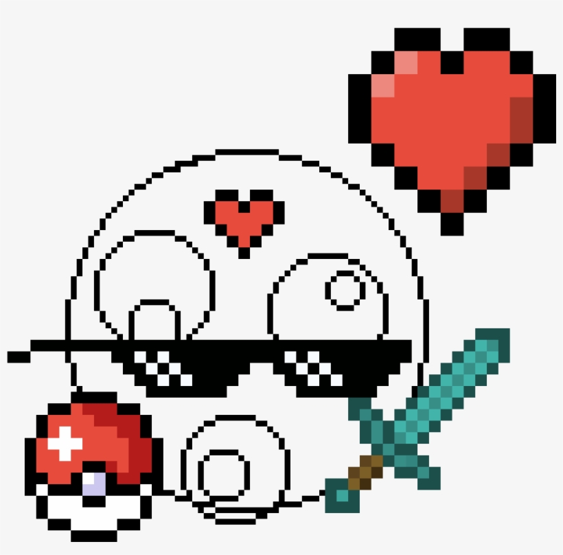 Pixilart Pro Alexlovesdogs Png Mlg Pro - Pixel Heart, transparent png