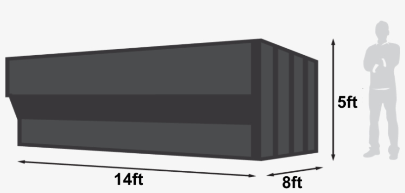 20-yard Dumpster With Dumpster Man New - Flat Panel Display, transparent png