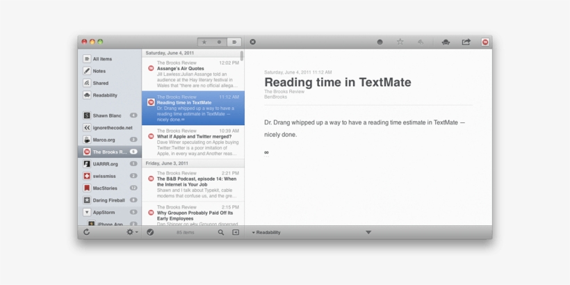 Reeder For Mac Hits The Mac App Store - Reeder, transparent png