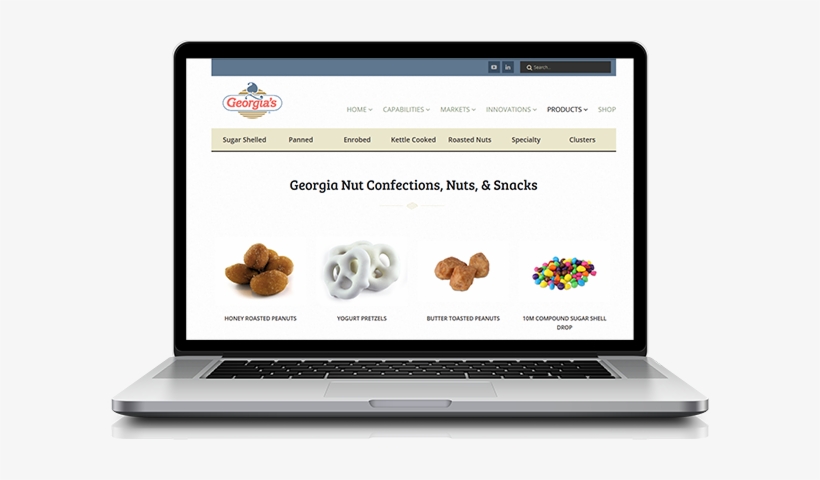 Gnc-laptop - Georgia Nut Yogurt Pretzels 15lb, transparent png