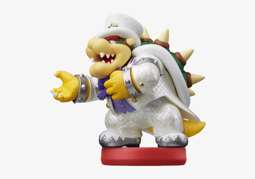 Wedding Outfit Amiibo Figure - Super Mario Odyssey Bowser Amiibo, transparent png