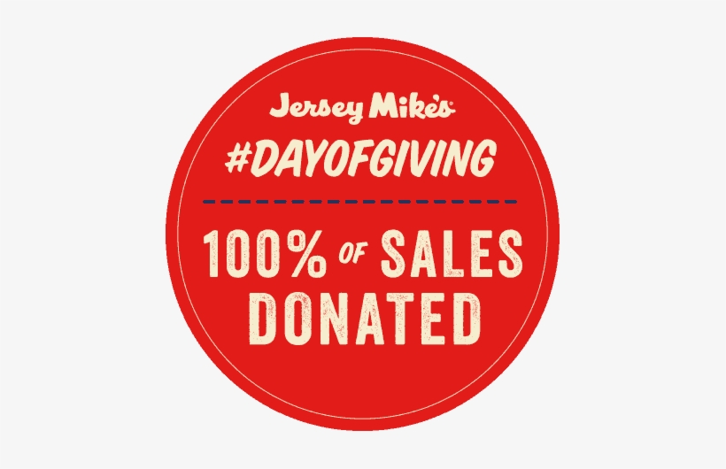 Donated 100% Of Their Sales To Make A Wish New Jersey - Jersey Mike's Day Of Giving 2018, transparent png