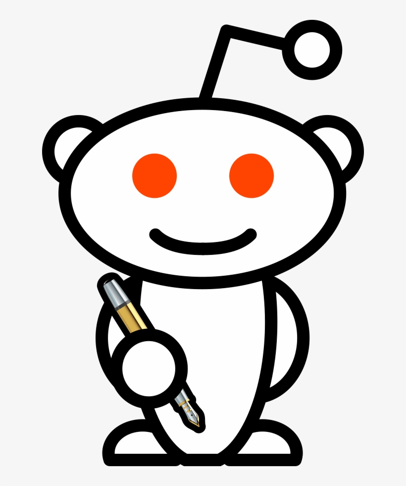Pens & Stationery Jan - Reddit Alien, transparent png
