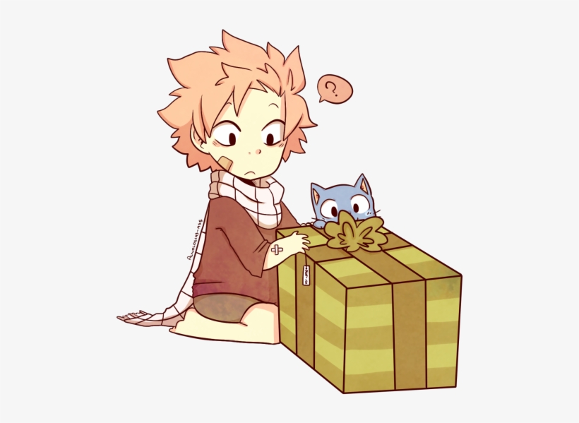 However Natsu Does Receive Presents Every Year - Cartoon, transparent png