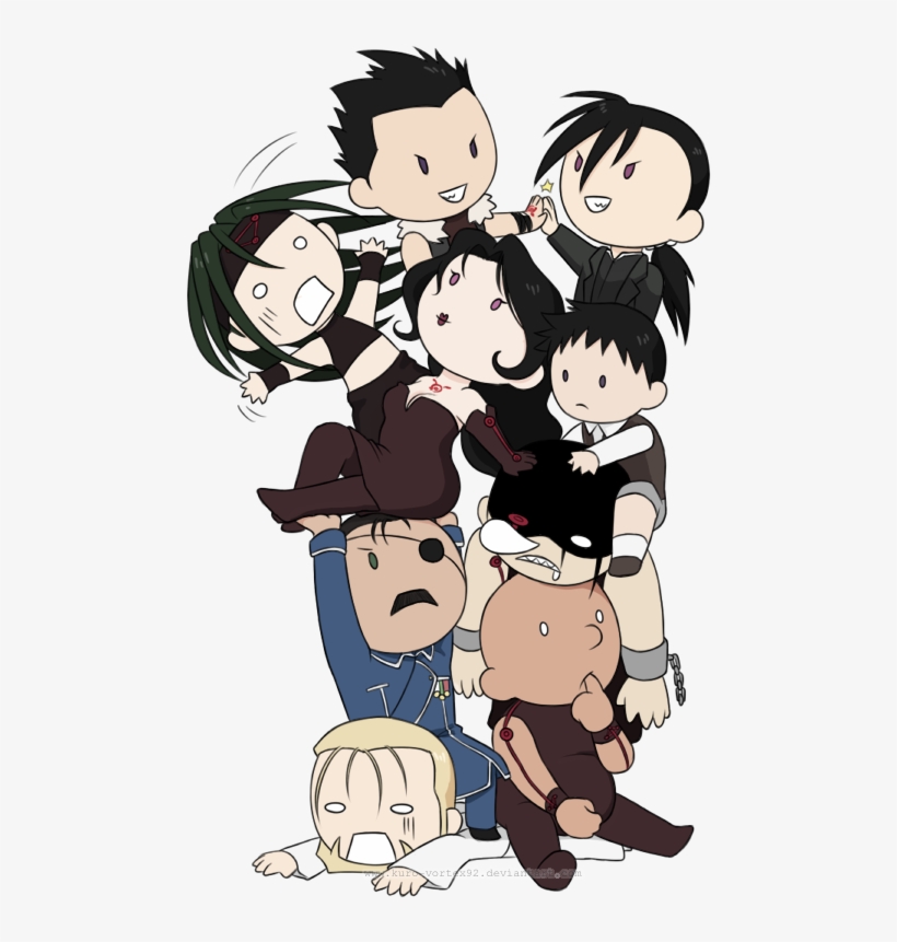 Tower Of Homunculi By Marvelpoison On Deviant Art - Fullmetal Alchemist Homunculus Family, transparent png