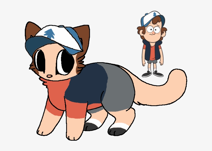 Dipper Pines Images Dipper Cat Design By Bananaramadraws - Gravity Falls Dipper Cat, transparent png