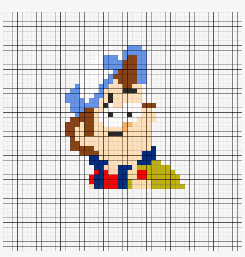 Dipper Pines Perler Bead Pattern / Bead Sprite - Cross-stitch, transparent png