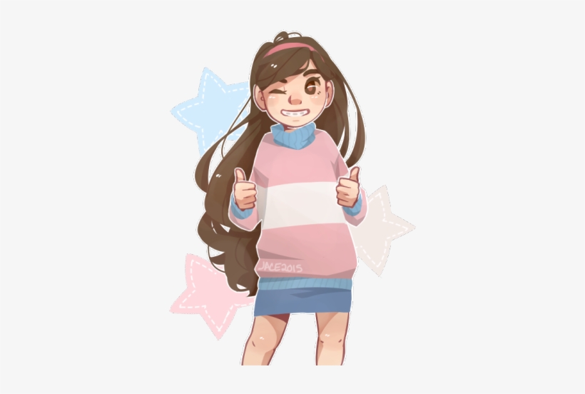 “trans Girl Mabel Says To Follow Your Dreams - Cartoon, transparent png