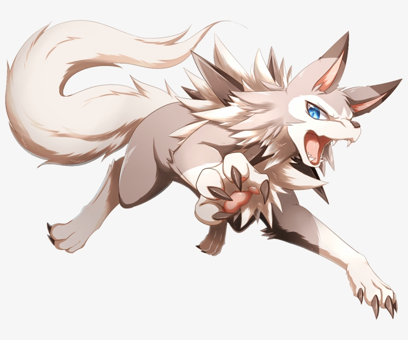 Shiny Lycanroc Pokédex - Pikachu, transparent png