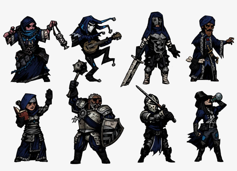 Lineup - Darkest Dungeon Characters Lineup, transparent png
