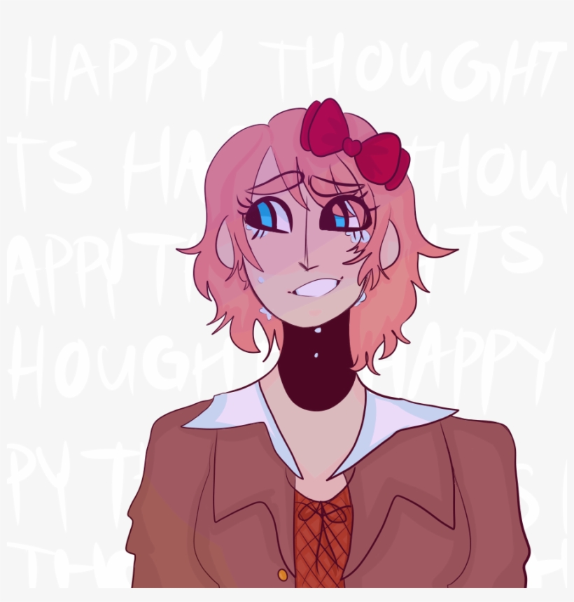 Sayori Doki Doki Doki Doki Literature Club My Art Woops - Cartoon, transparent png