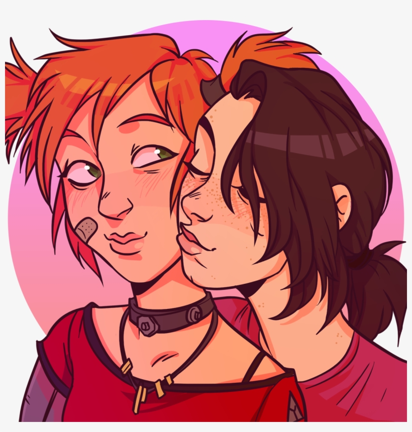 Saw These Two On My Dash And Had To Draw Em - Borderlands Angel X Gaige, transparent png