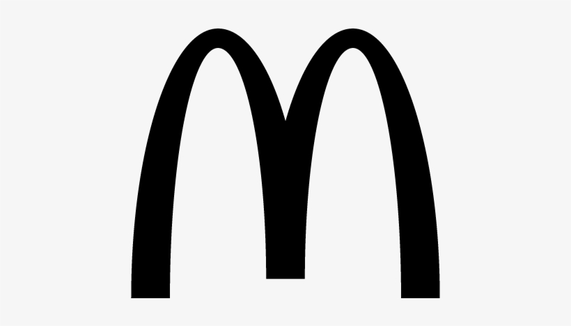 Mc Donalds Day Of The Dead North Park - Mcdonalds Logo Black And White, transparent png