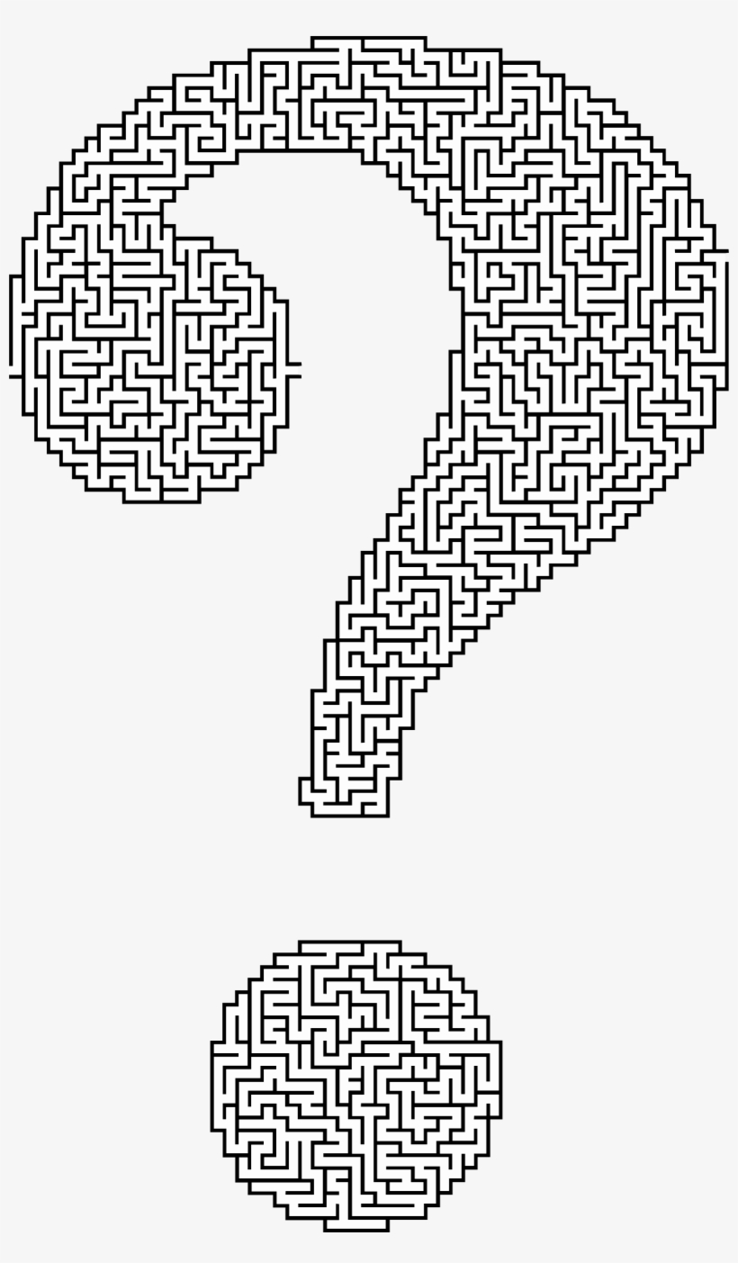Clipart - Maze In Shape Of A Question Mark - 1374x2284 PNG Download ...