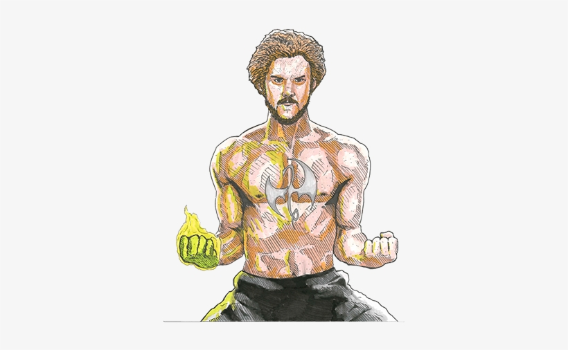 Iron Fist, Murray Lewis - Iron Fist Logo Drawing, transparent png