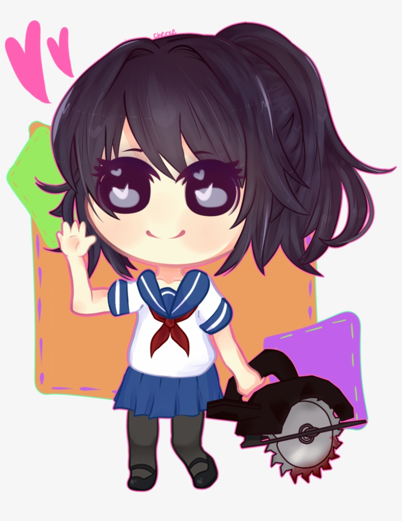 Was Bored So I Decided To Doodle Yandere-chan, - Yandere Simulator, transparent png
