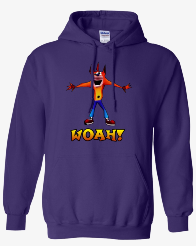 Crash Bandicoot Woah - T-shirt, transparent png