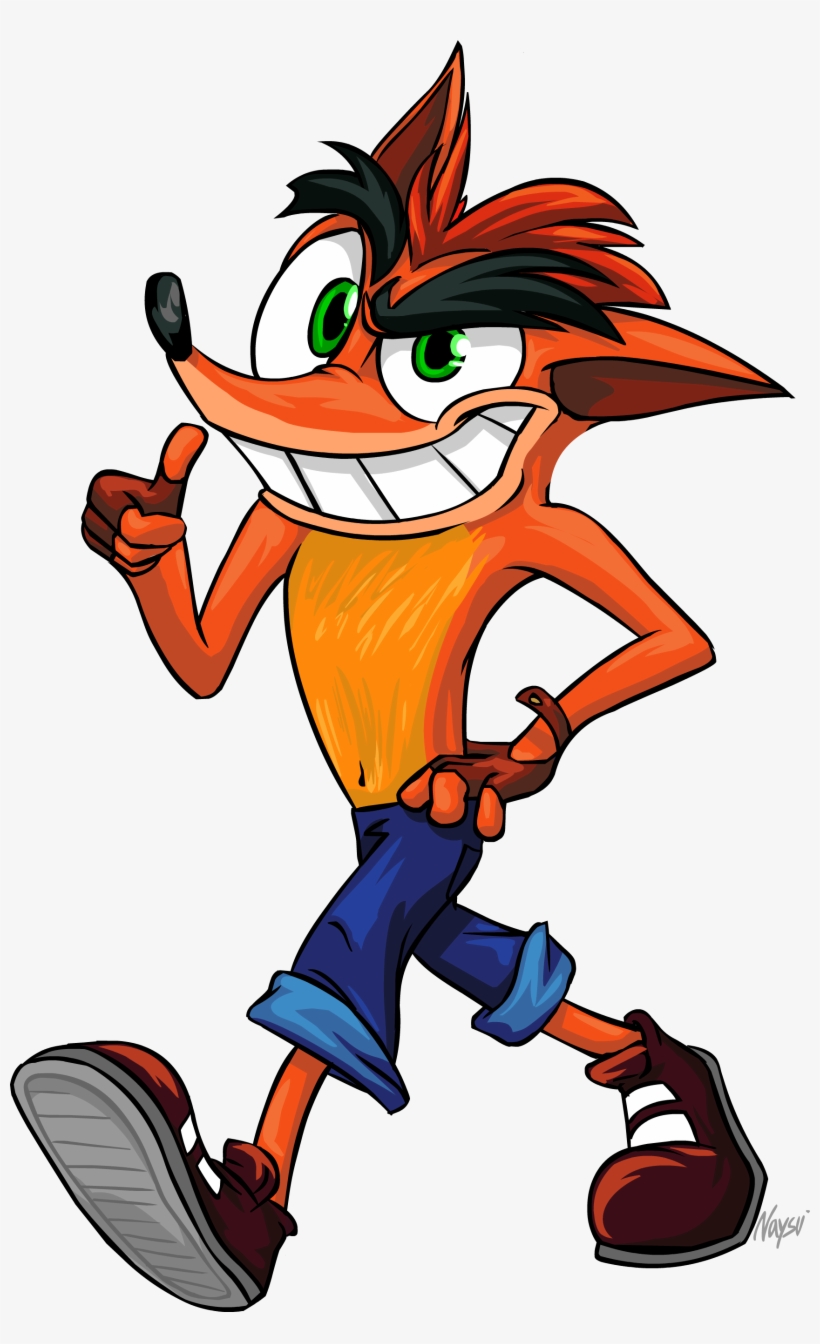 Crash Bandicoot Comission By Naysu - Crash Bandicoot Cartoon Png, transparent png