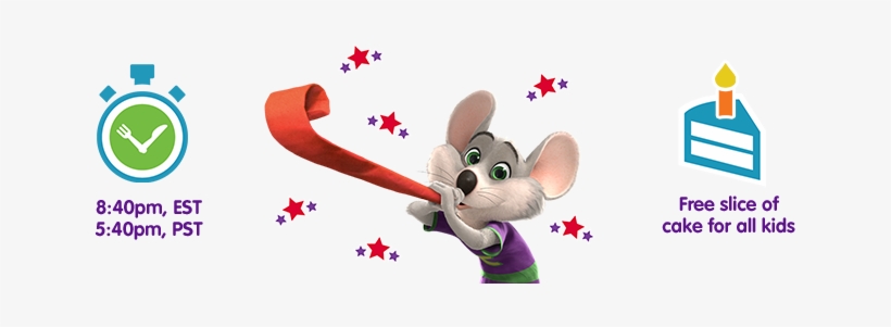 The First Chuck E - Background Chuck E Cheese Party, transparent png