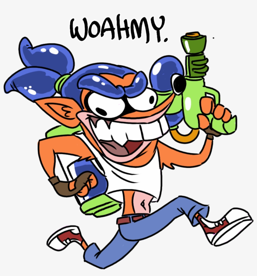 Splash Bandicoot - Newgrounds, transparent png