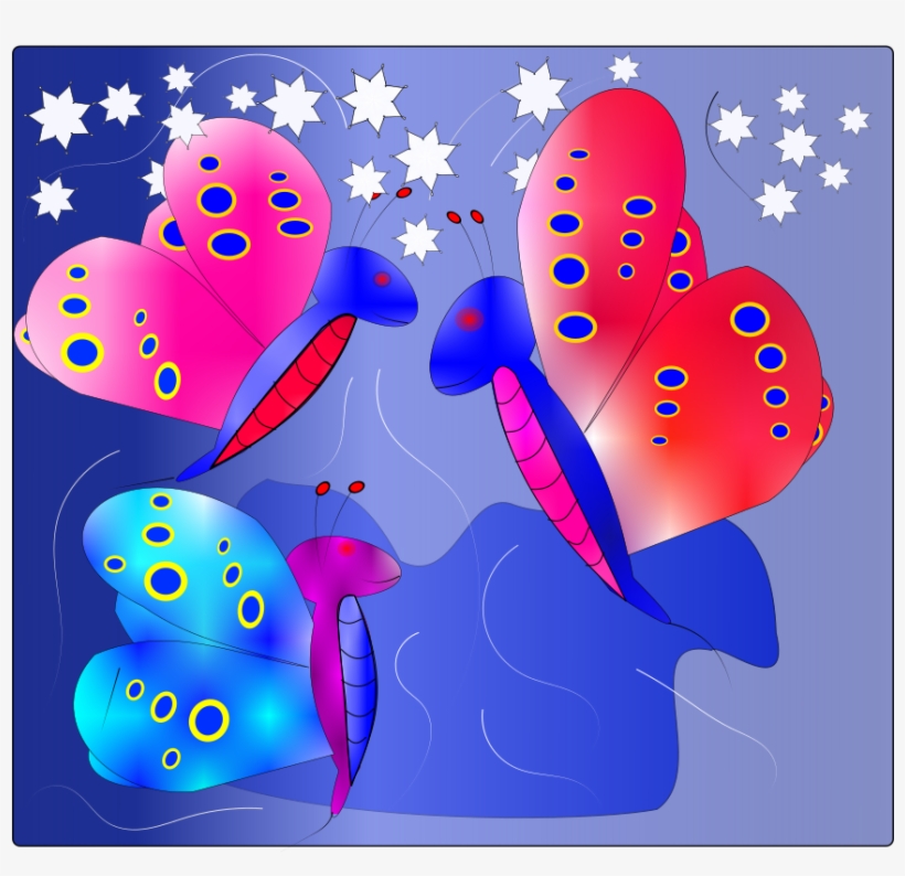 Butterflies, That's What I Felt When Everything Was - Illustration, transparent png